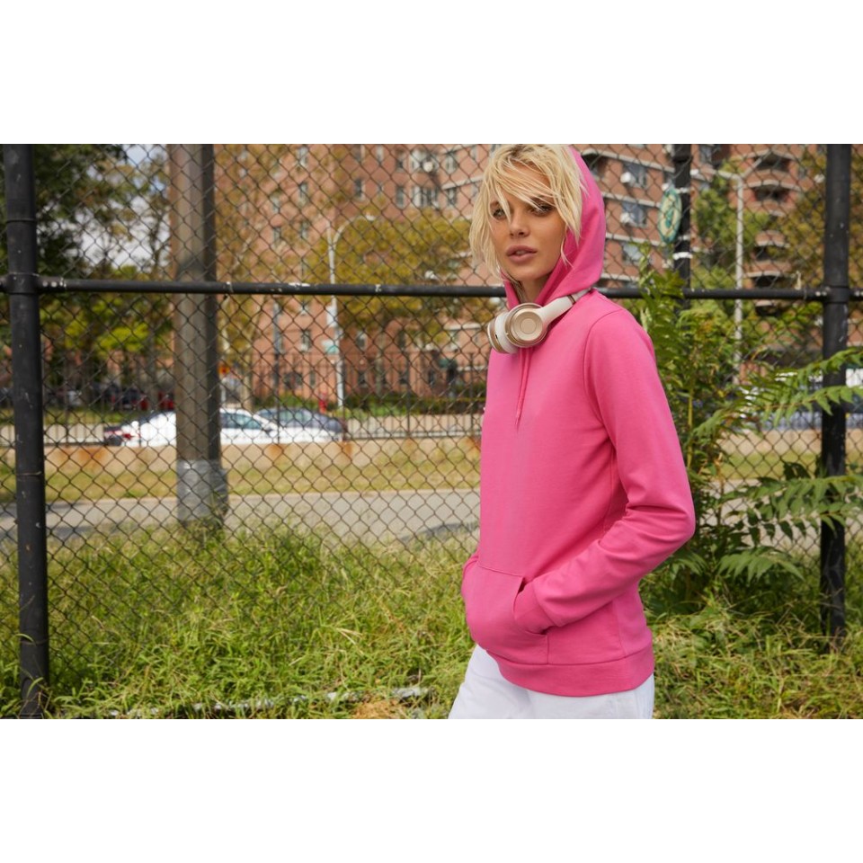 Толстовка с капюшоном женская Hoodie, белая, L