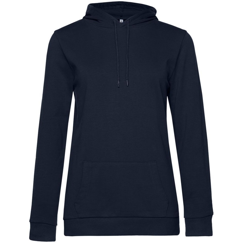 Толстовка с капюшоном женская Hoodie, темно-синяя, L