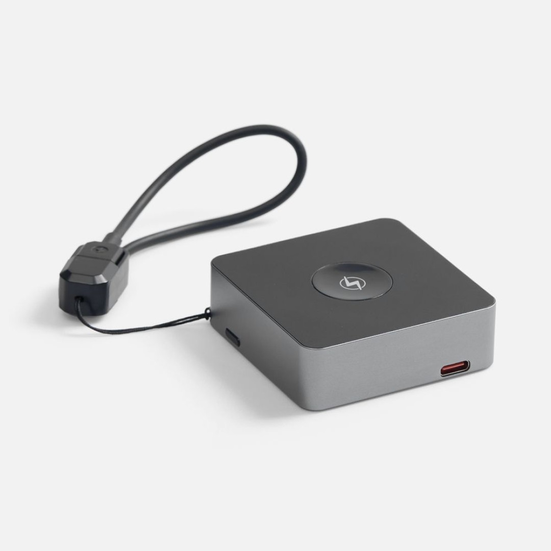 Внешний аккумулятор с беспроводной зарядкой Aura Power 5000 мАч, серый