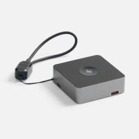 Внешний аккумулятор с беспроводной зарядкой Aura Power 5000 мАч, серый