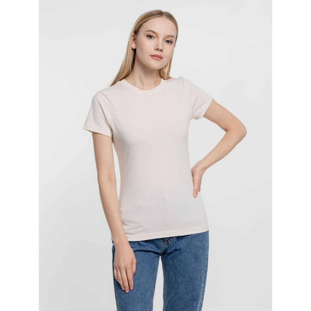 Футболка женская T-bolka Lady, молочно-белая, размер S