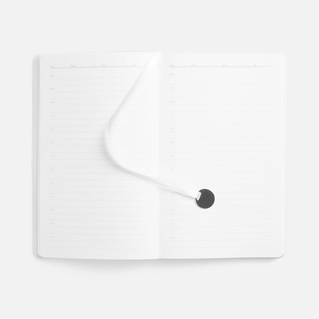 Ежедневник Waltz, недатированный, белый