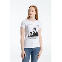 Футболка женская «Леон», белая, ver.2