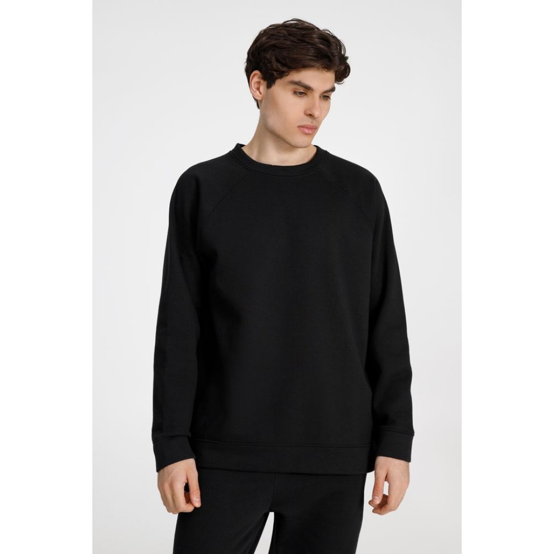 Свитшот унисекс S1, черный, размер XS/S