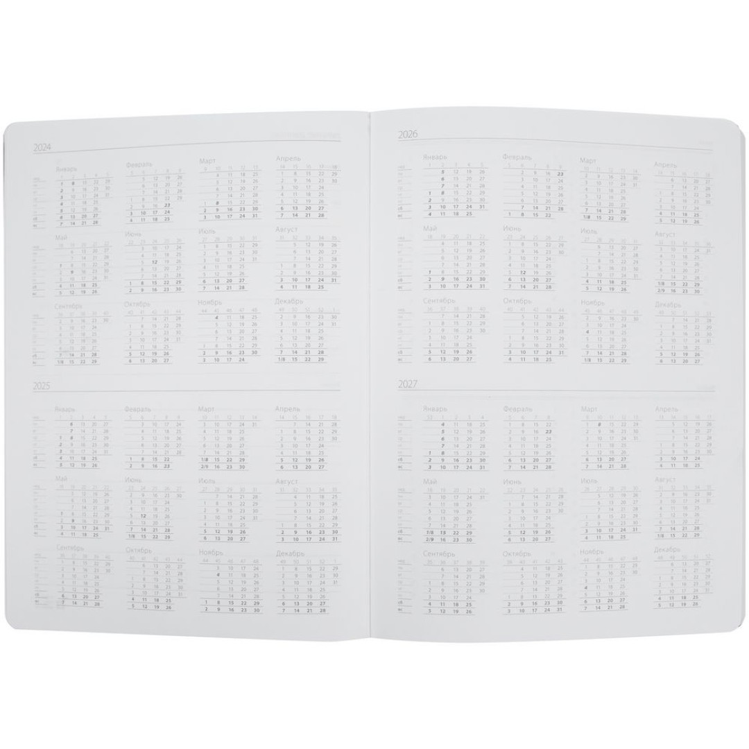 Еженедельник Lucky, недатированный, синий