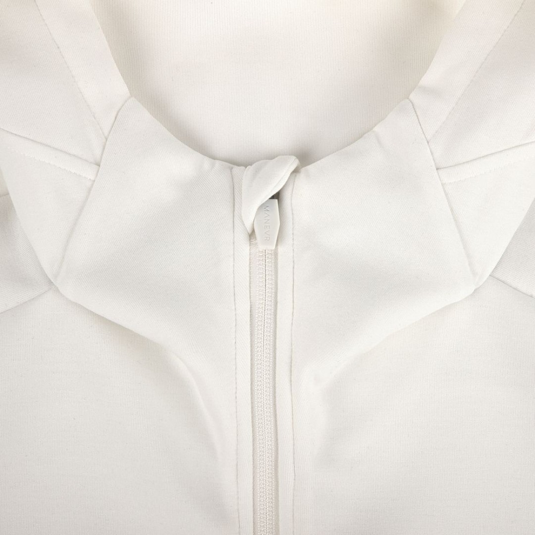 Куртка с капюшоном унисекс Begi, молочно-белая