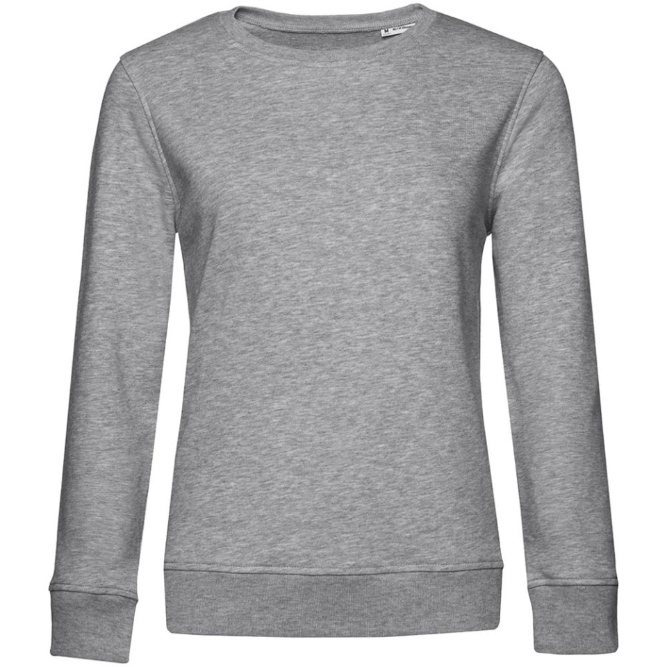 Свитшот женский BNC Inspire (Organic), серый меланж, L