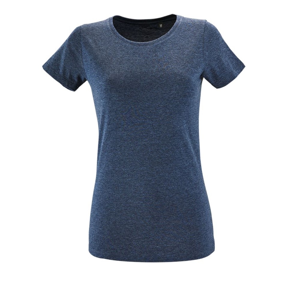 Футболка женская Regent Fit Women синий меланж, L