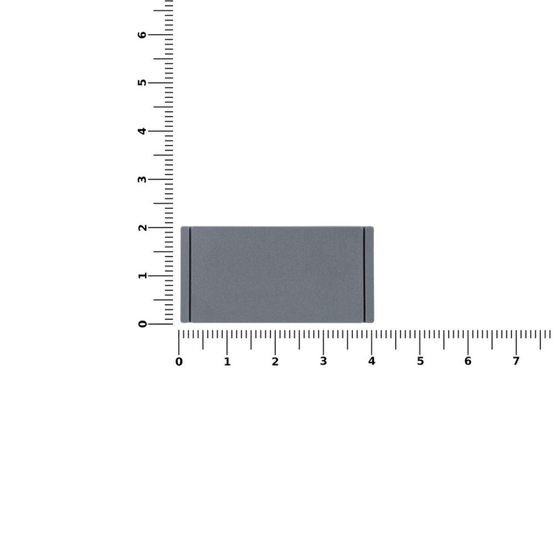 Лейбл из ПВХ Dzeta, S, серый