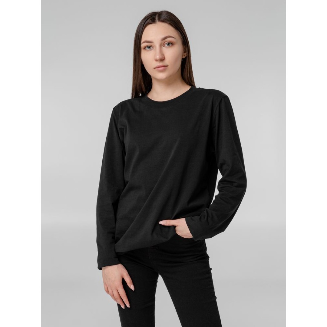 Футболка с длинным рукавом Lehta, черная, размер S