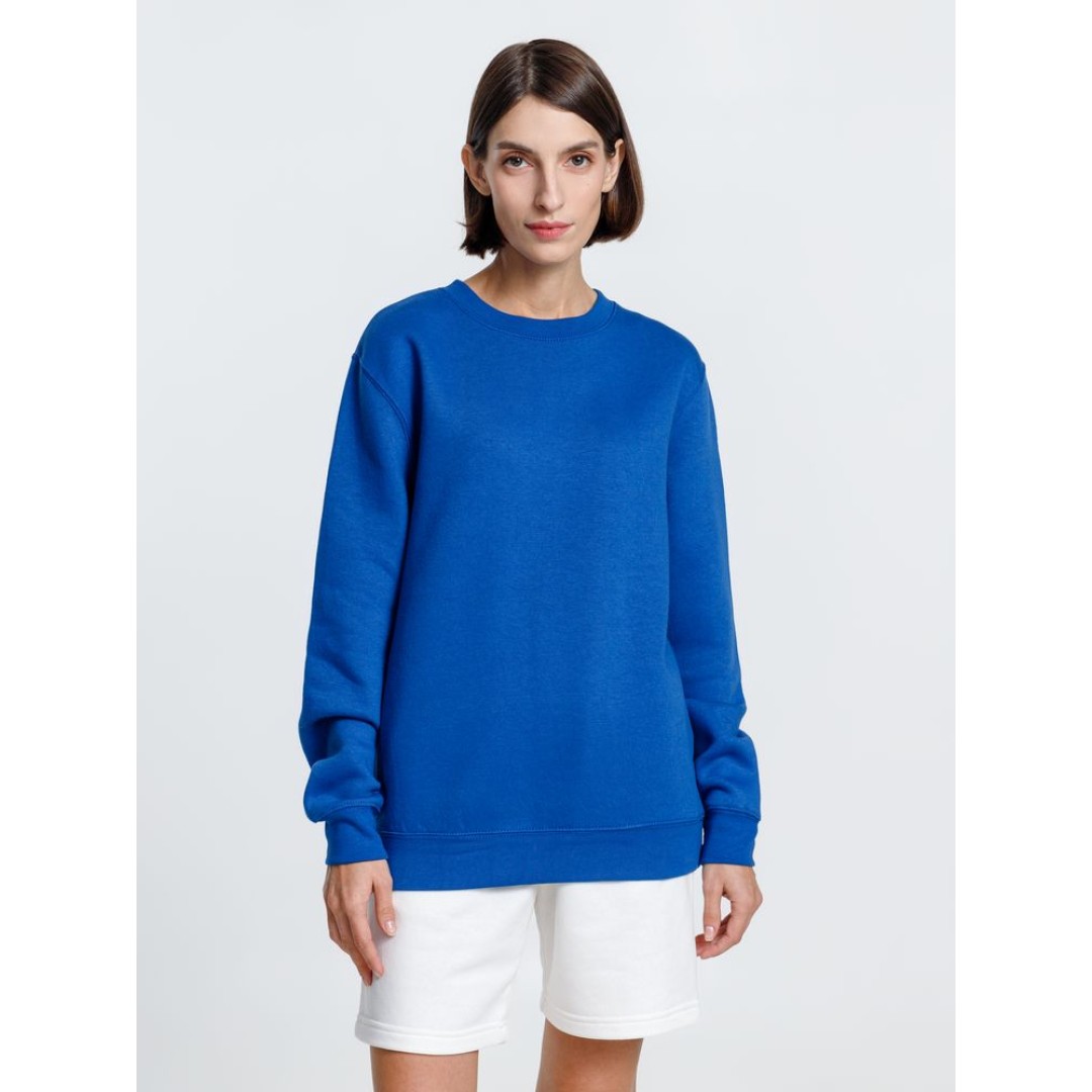 Свитшот унисекс Delta, ярко-синий, размер L