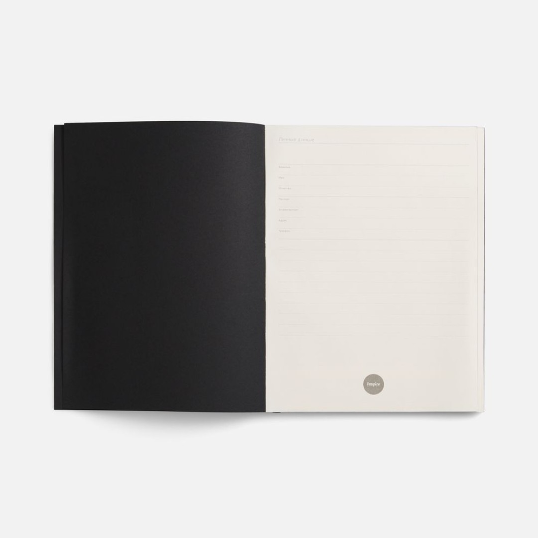 Ежедневник Flat Maxi, недатированный, черный