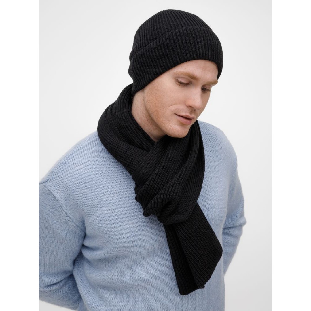 Шарф Nobilis Mono, черный