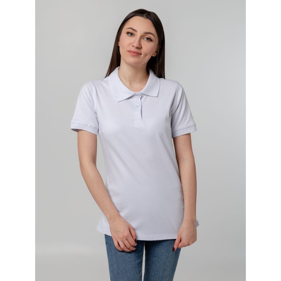 Рубашка поло женская Virma Stretch Lady, белая, M