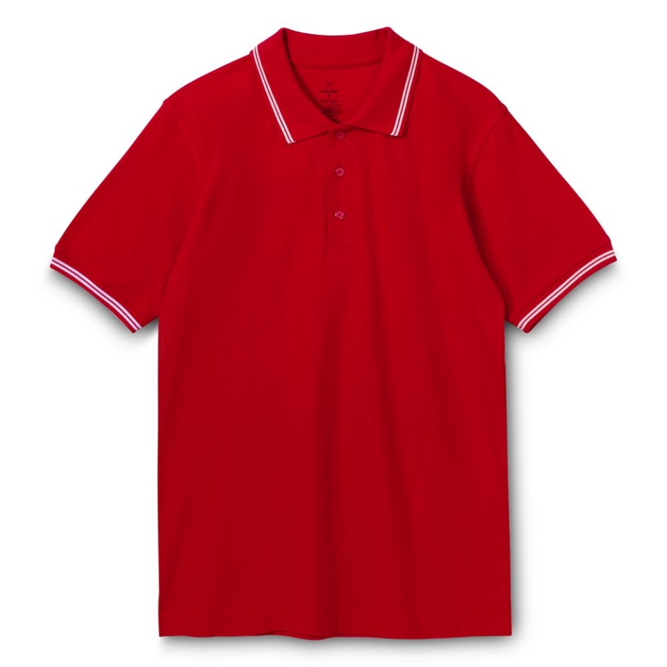 Рубашка поло Virma Stripes, красная, S