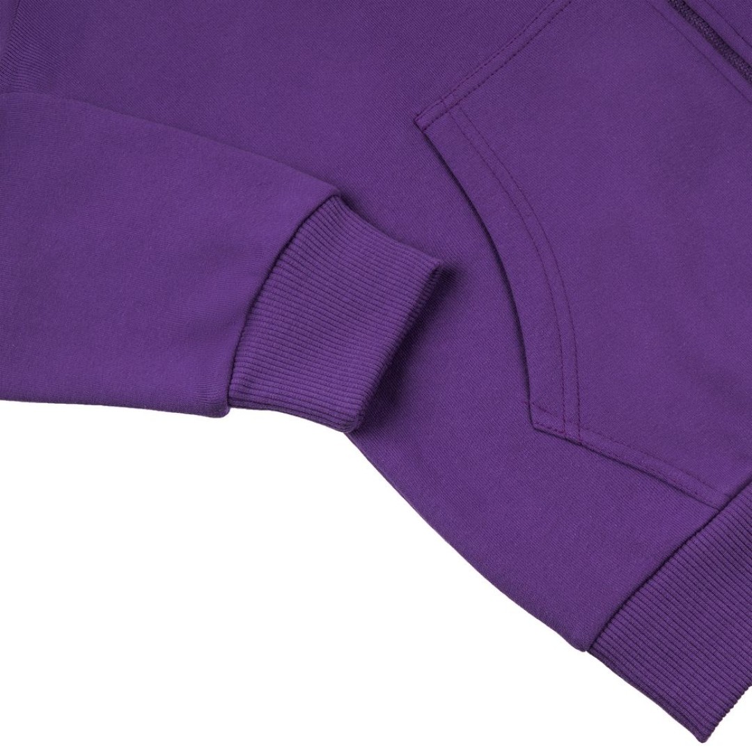 Толстовка на молнии с капюшоном Siverga 2.0, фиолетовая, размер XS