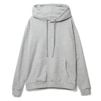 Худи унисекс Tuloksa 280, серый меланж, размер XS