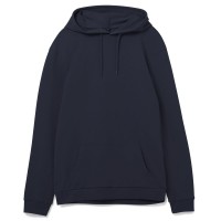 Толстовка с капюшоном унисекс Hoodie, темно-синяя, S