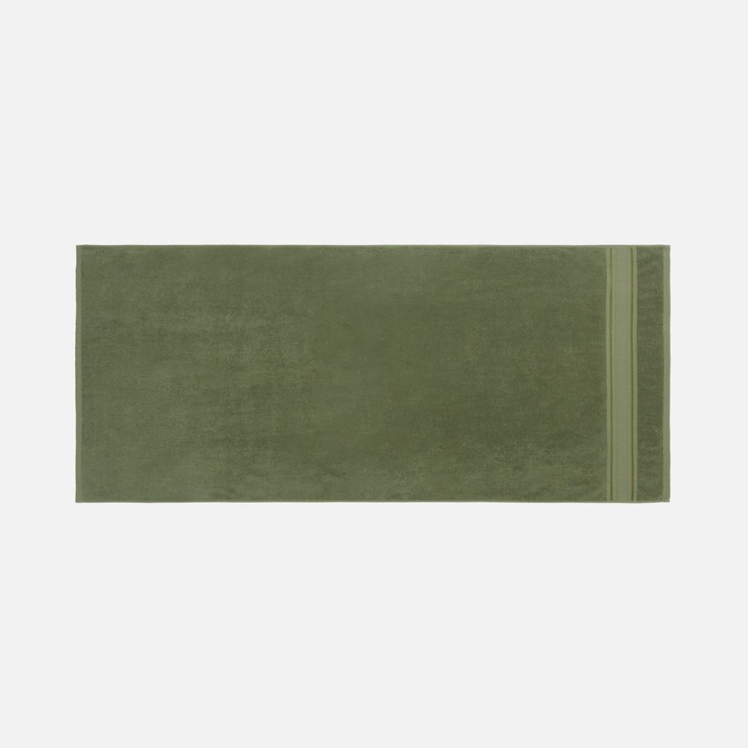 Полотенце махровое Terrychic, среднее, зеленое