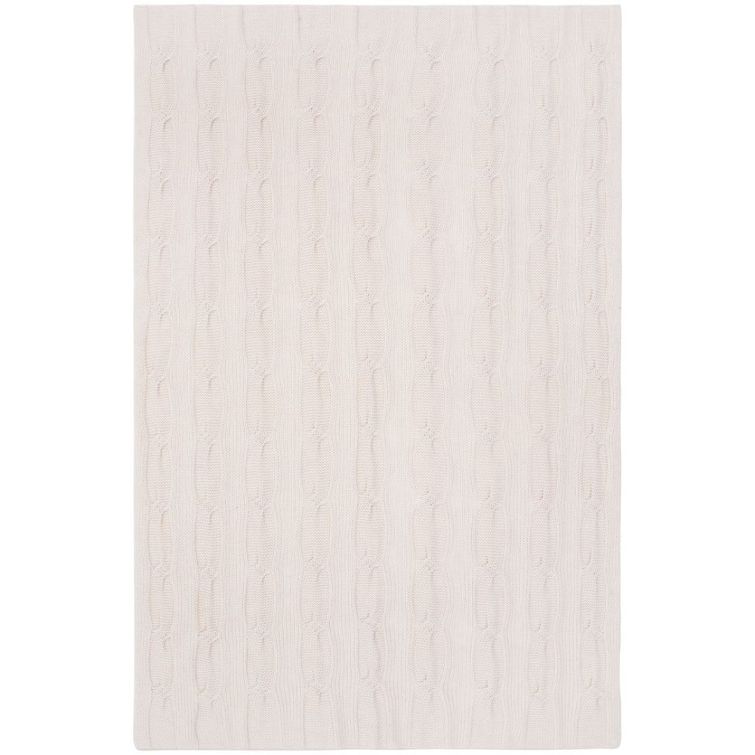 Плед Snefald, жемчужно-белый