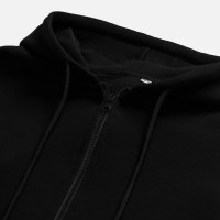 Толстовка унисекс оверсайз на молнии Zippy Terry, черная, размер XS/S