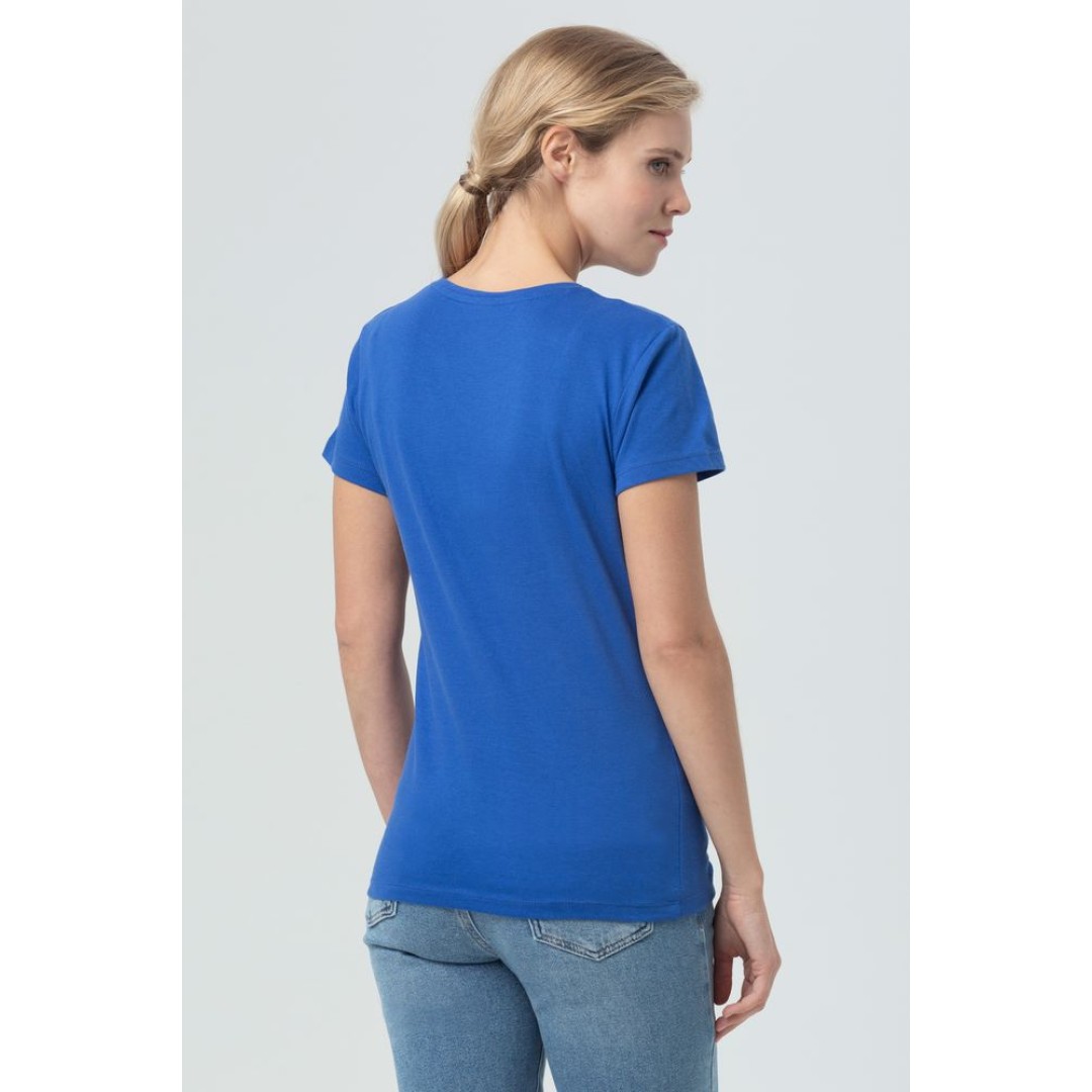 Футболка женская Miss 150 ярко-синяя (royal), XXL