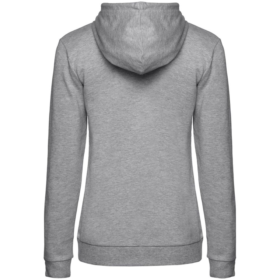 Толстовка с капюшоном женская Hoodie, серый меланж, L