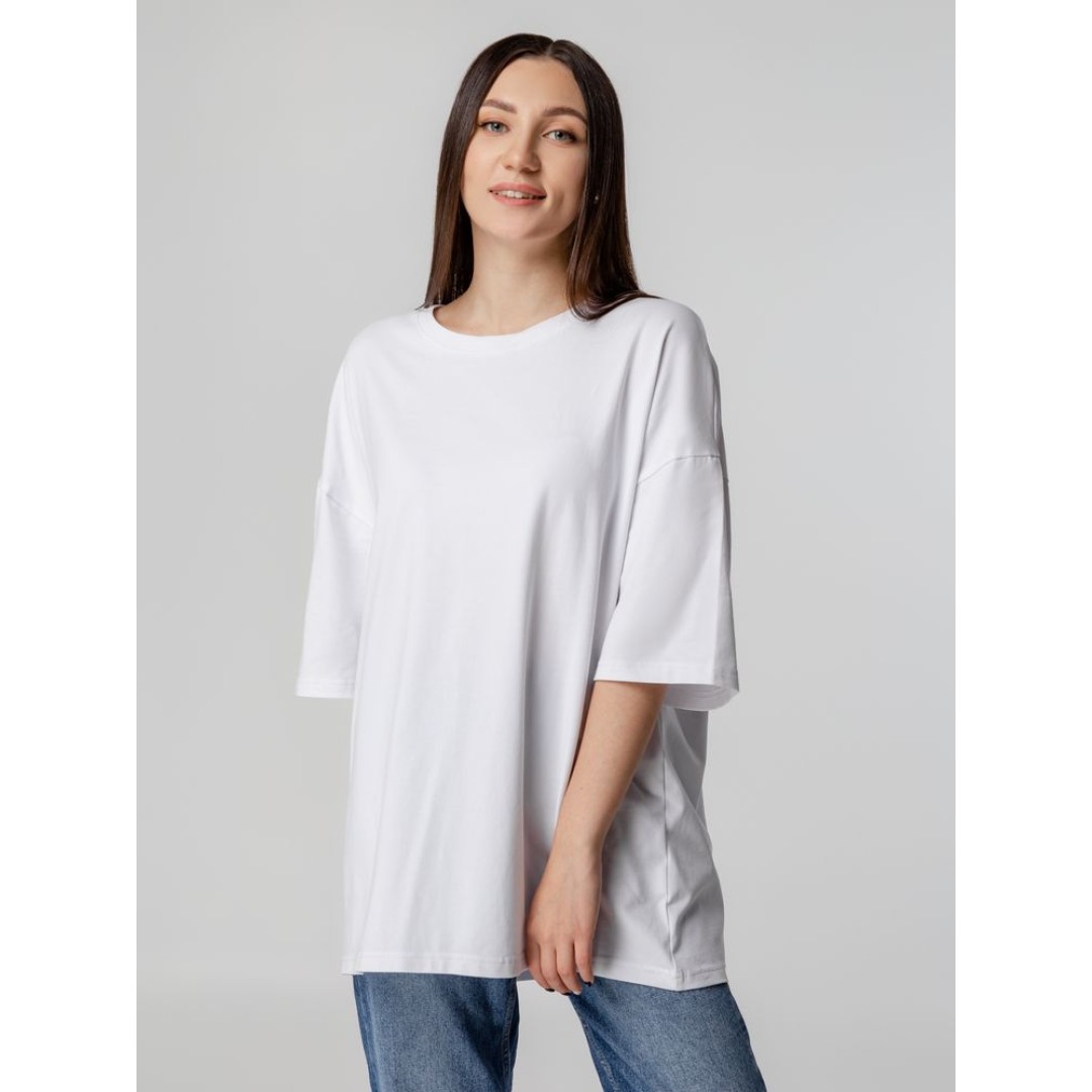 Футболка унисекс оверсайз Crosstown, белая, размер S