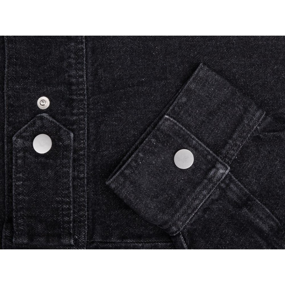 Куртка джинсовая O2, черная, размер 3XL/4XL