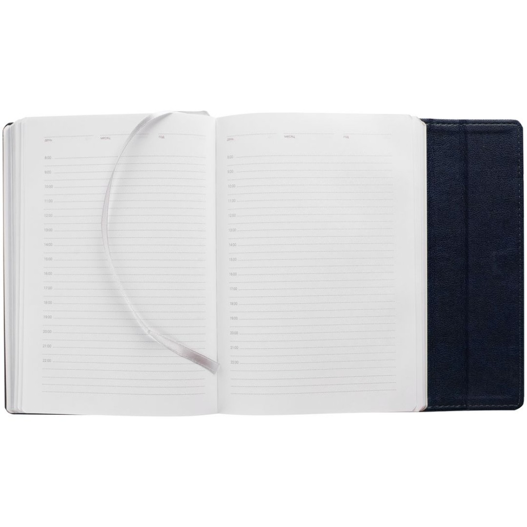 Ежедневник Flap на заказ, недатированный, синий