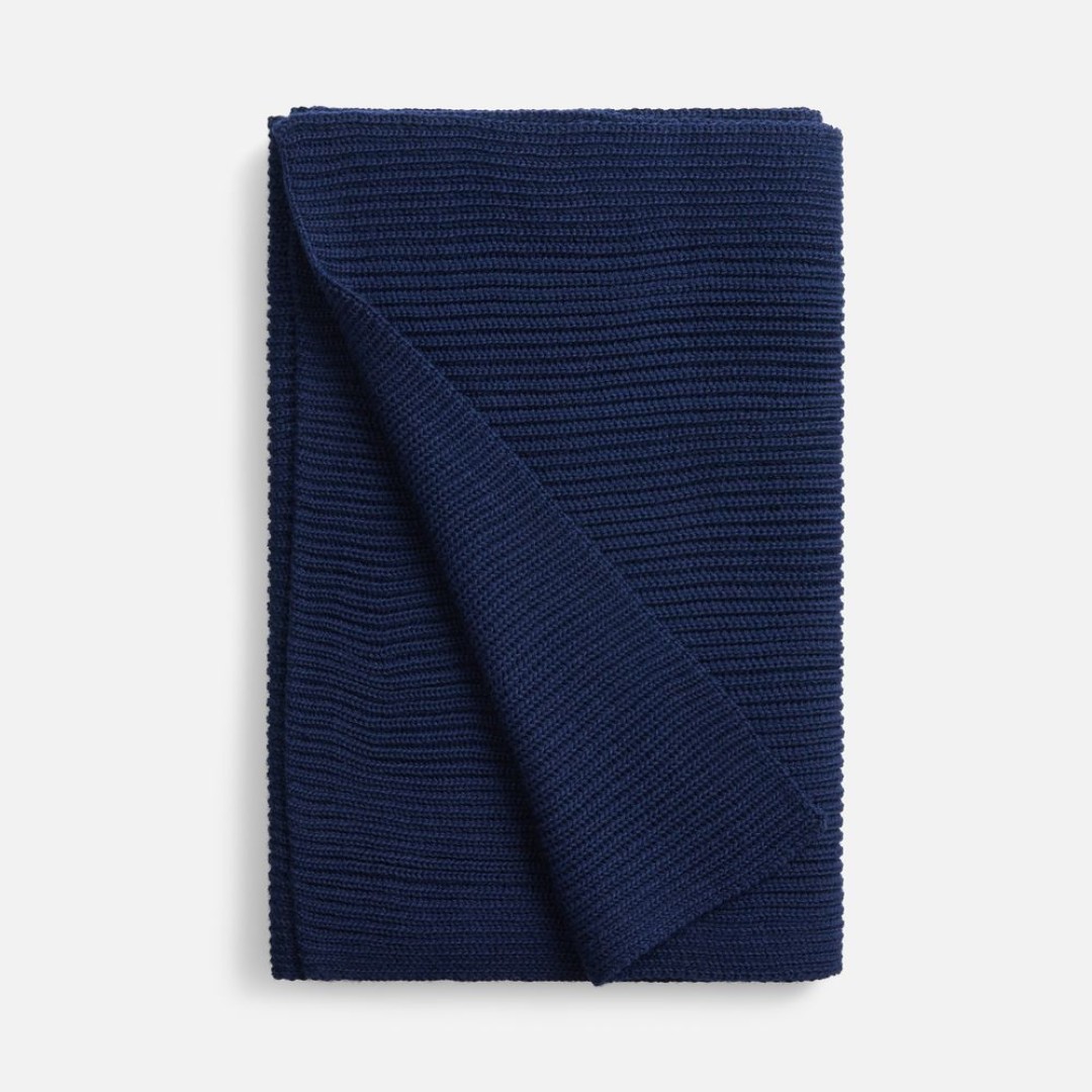 Шарф Nobilis Mono, темно-синий