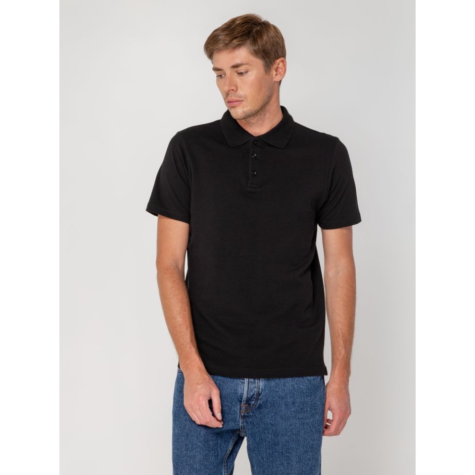 Рубашка поло мужская Virma light, черная, 3XL
