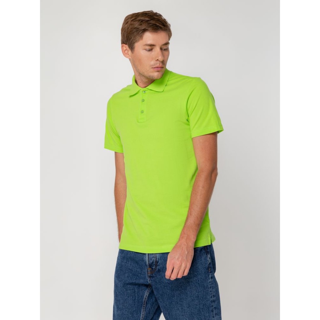 Рубашка поло мужская Virma light, зеленое яблоко, S