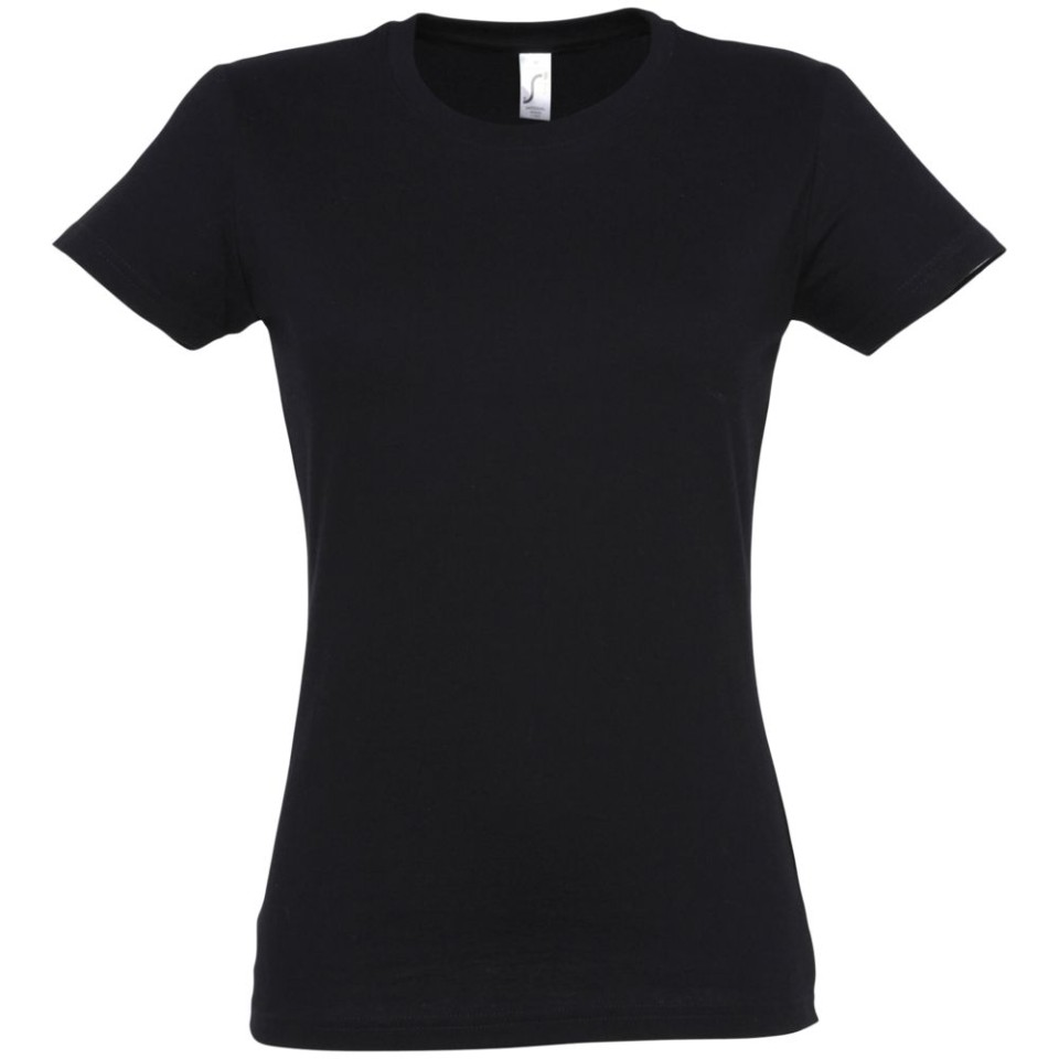 Футболка женская Imperial women 190 черная, XXL