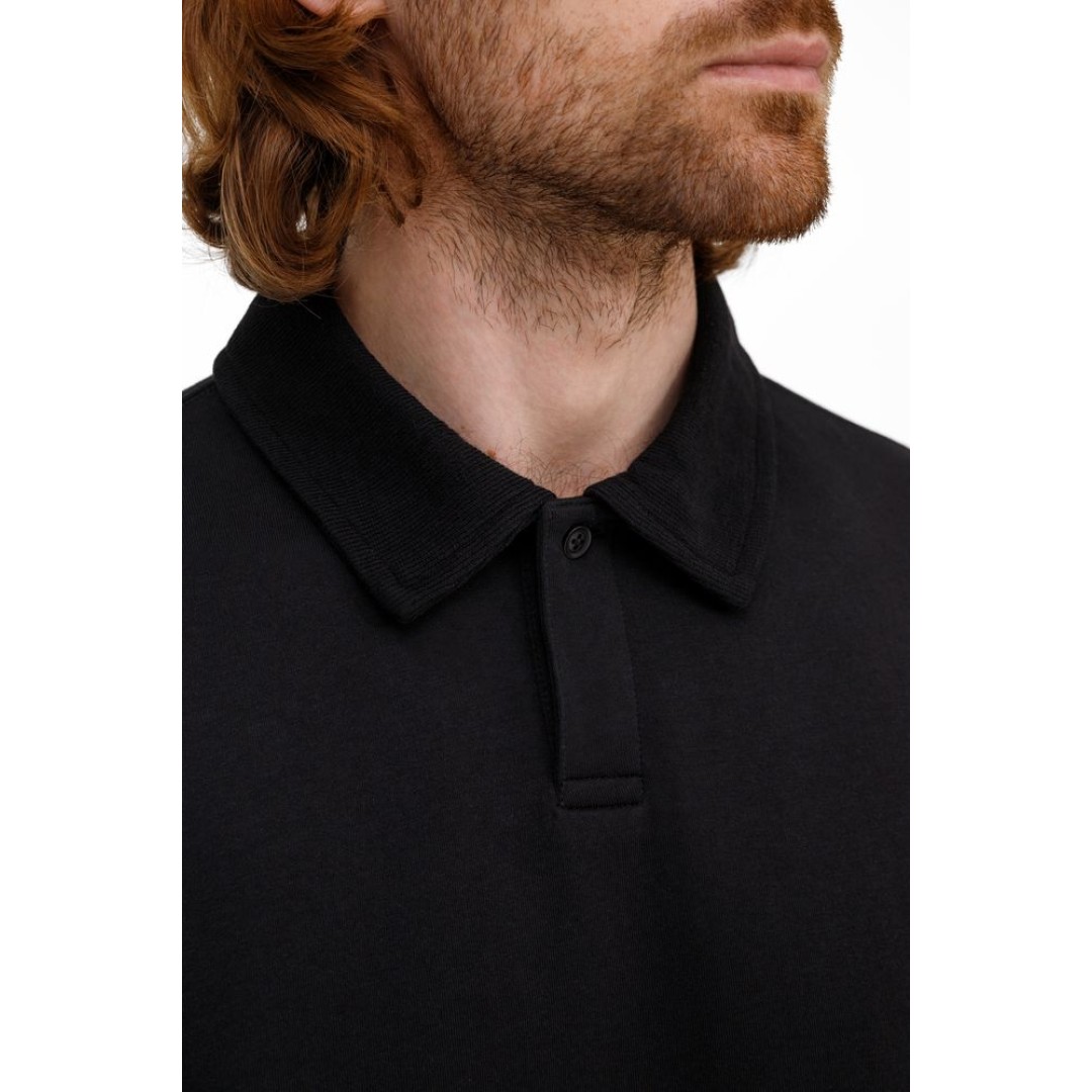 Рубашка поло унисекс Tiimi, черная, размер XS/S