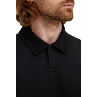 Рубашка поло унисекс Tiimi, черная, размер XS/S