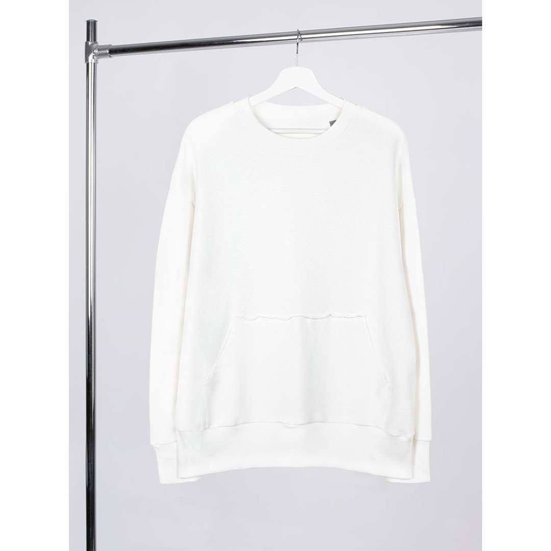 Свитшот оверсайз унисекс Vozduh, молочно-белый, размер XS/S