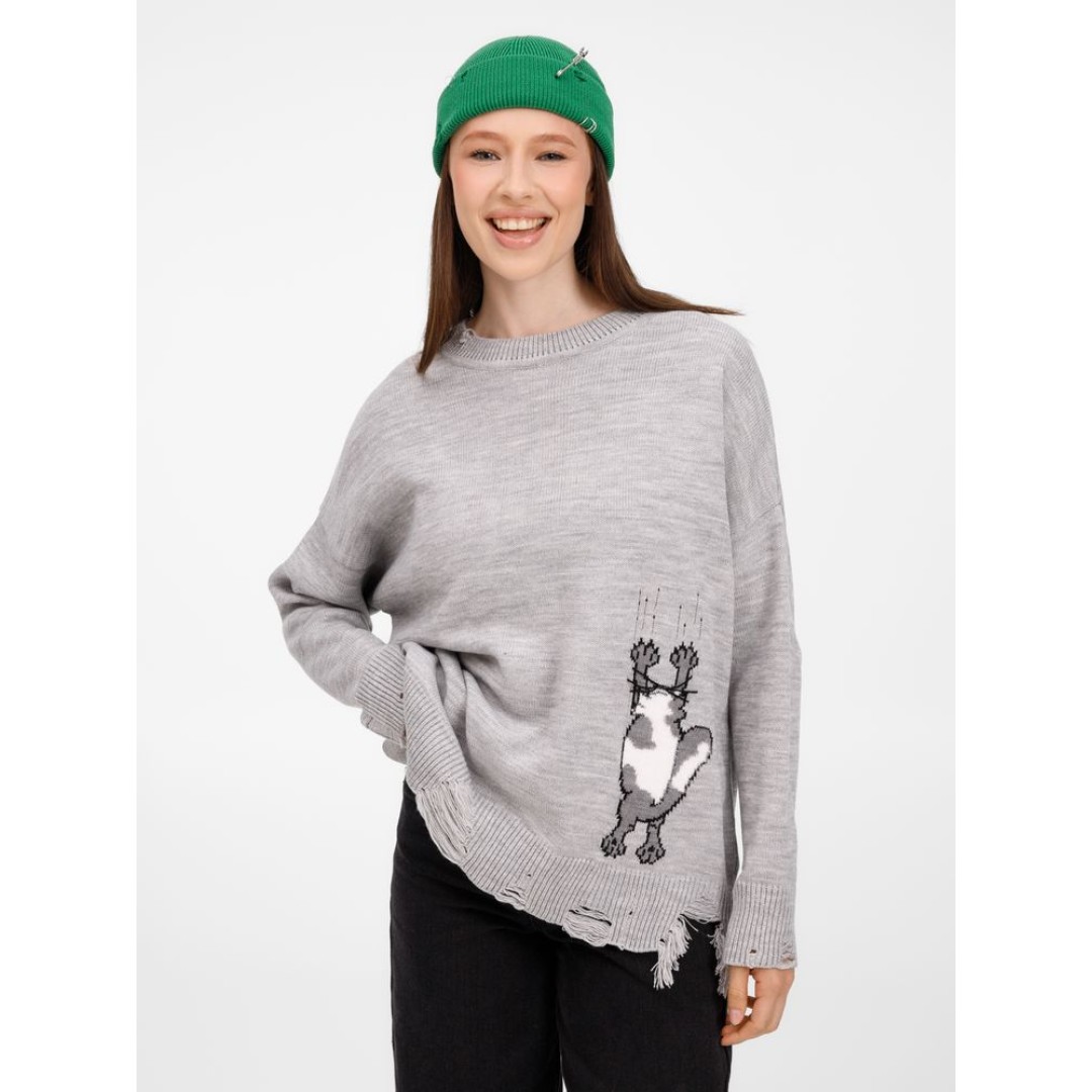 Джемпер Sharpick, серебристо-серый меланж, размер L/XL