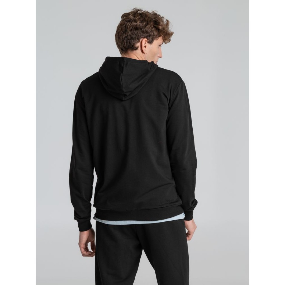 Толстовка на молнии с капюшоном Unit Siverga, черная