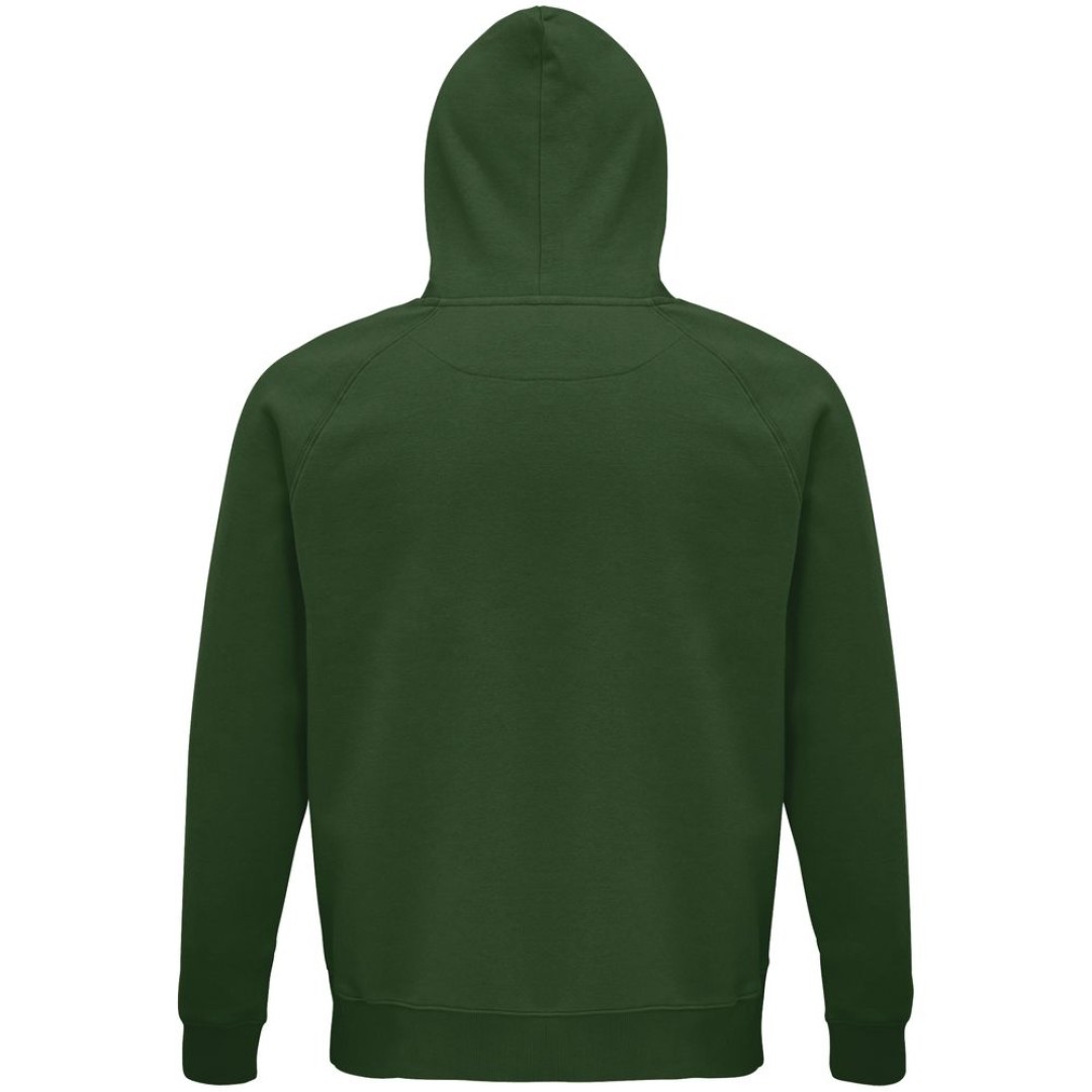 Толстовка унисекс Stellar, темно-зеленая, L