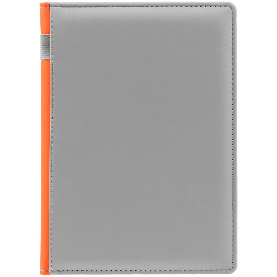 Ежедневник Spain Shall на заказ, недатированный, серый с оранжевым