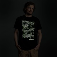 Футболка мужская «Да будет свет», со светящимся принтом, S