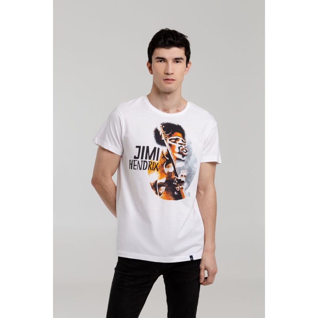 Футболка «Меламед. Jimi Hendrix», белая, S