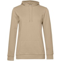 Толстовка с капюшоном женская Hoodie, бежевая, XXL
