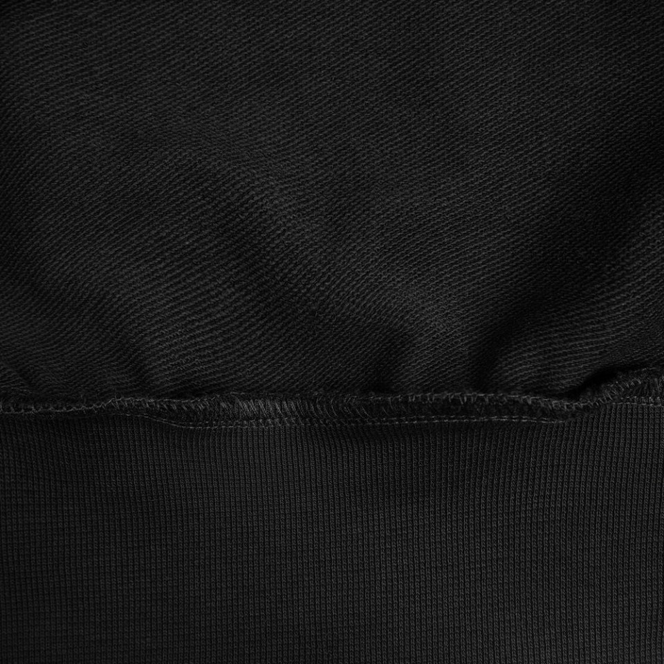 Худи унисекс с карманом на груди Chest Pocket, черное, размер XS/S