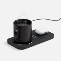 Беспроводное зарядное устройство с подогревом кружки Hot Task, черное