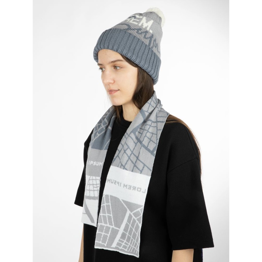 Шарф на заказ Tricksy Light, S, полушерсть