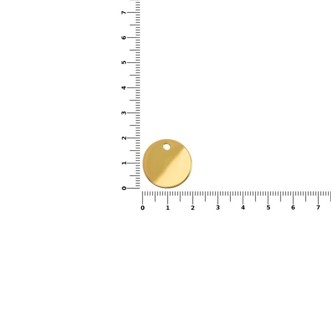 Шильдик металлический Alfa Sirkel, золотистый глянцевый