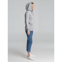 Толстовка на молнии с капюшоном Siverga, серый меланж, размер 5XL