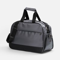 Спортивная сумка Atlantes, светло-серая с черным